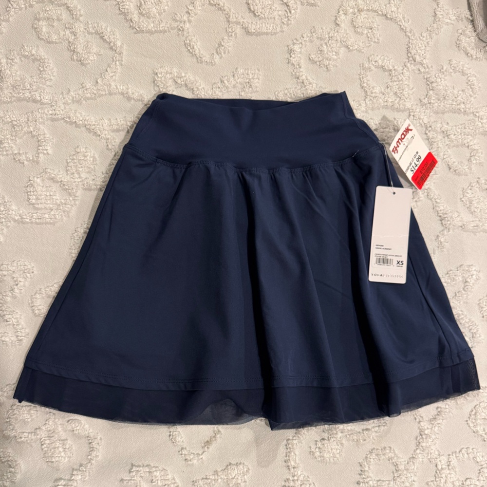 Yogalicious Navy Skort